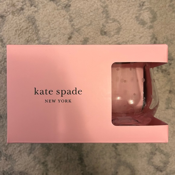 kate spade Other - Kate Spade | Larabee Dot 4-Piece Stemless Wine Glass Set NWT